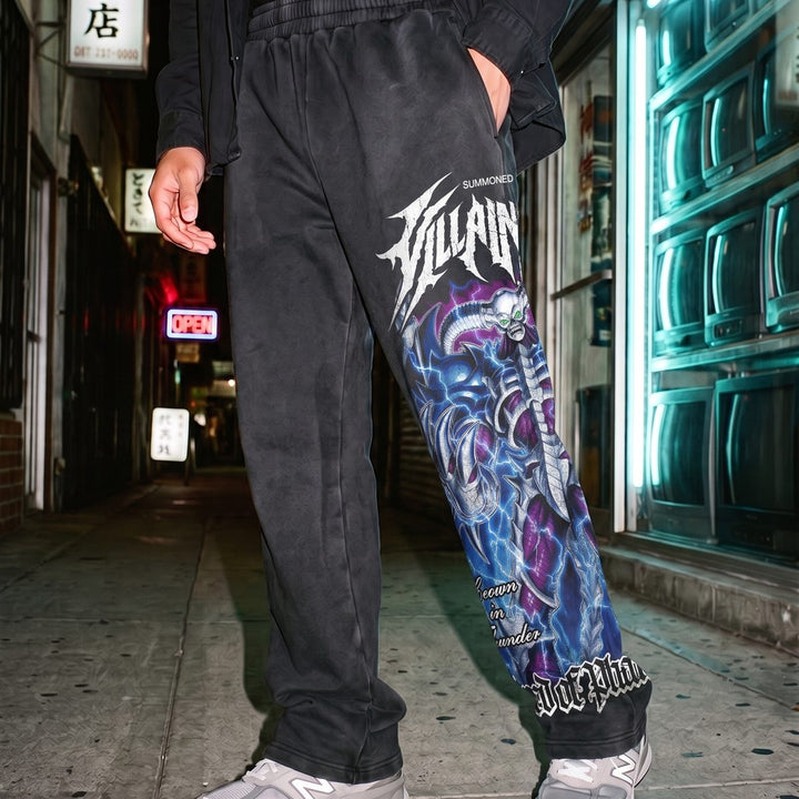 Demon Voltage Heavyweight Baggy Sweatpants - Vintage Black