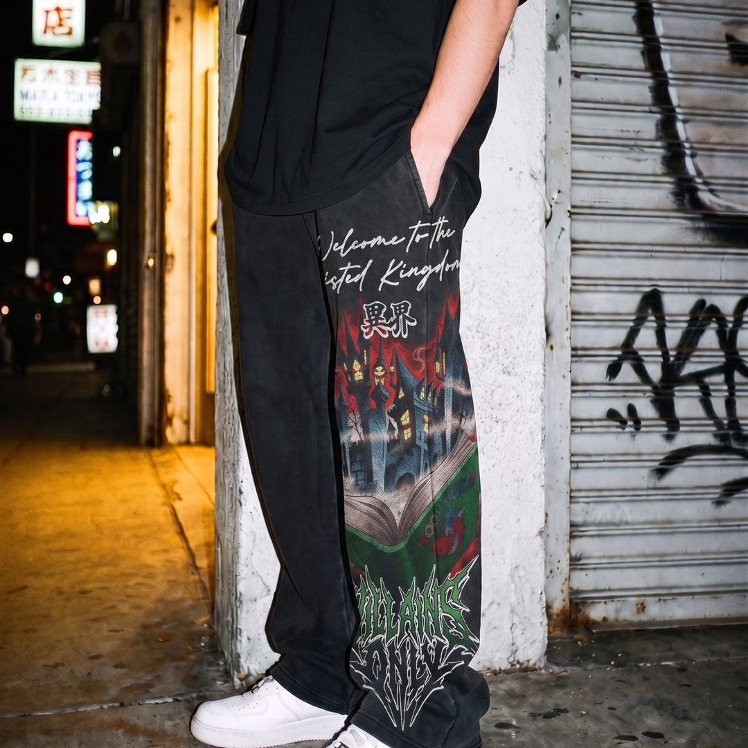 Toon Takeover Heavyweight Baggy Sweatpants - Vintage Black