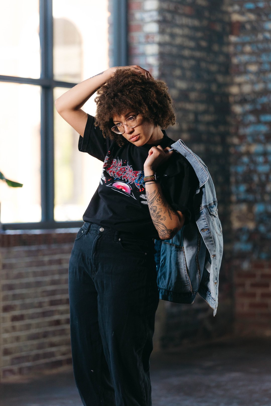 Wolf Vessel Heavyweight Tee - Black