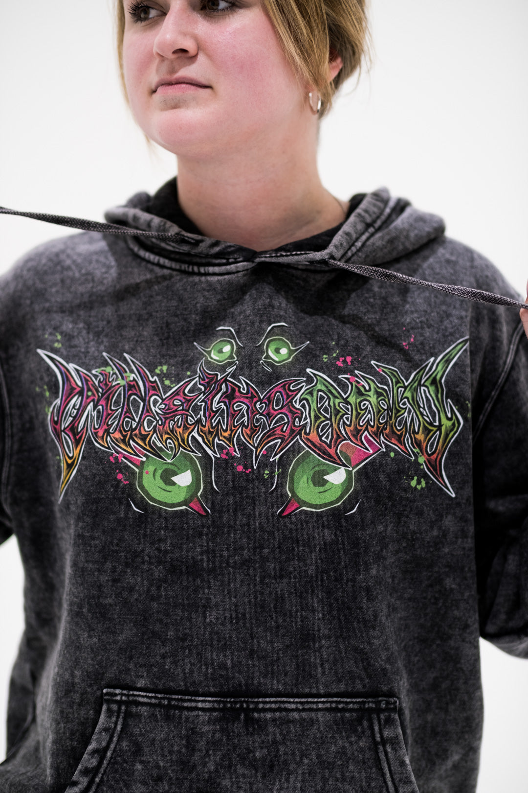 Reality Ripper Vintage Wash Hoodie - Black