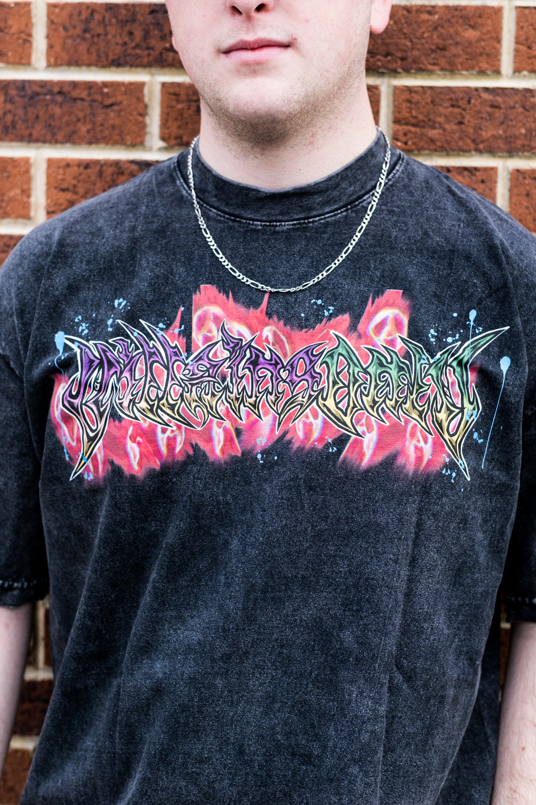 Unseen Menace Mineral Wash Heavyweight Tee - Black