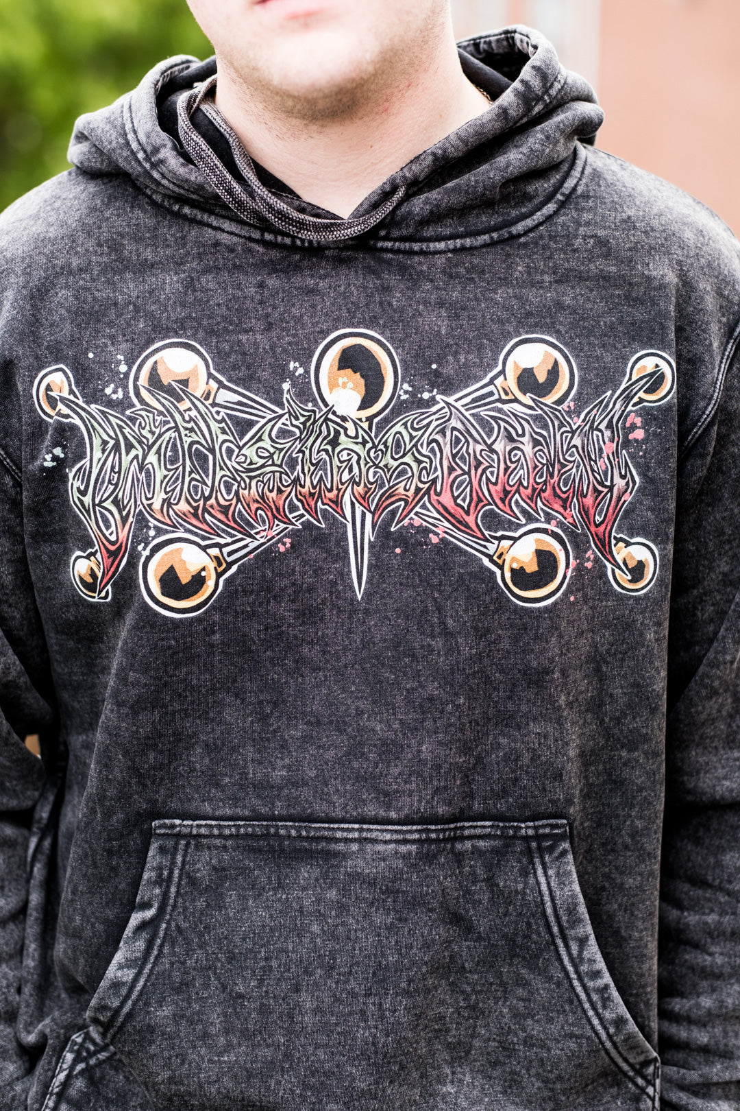Deceptive Phantom Vintage Wash Hoodie - Black