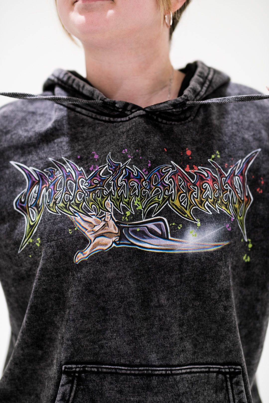 Ultimate Being Vintage Wash Hoodie - Black