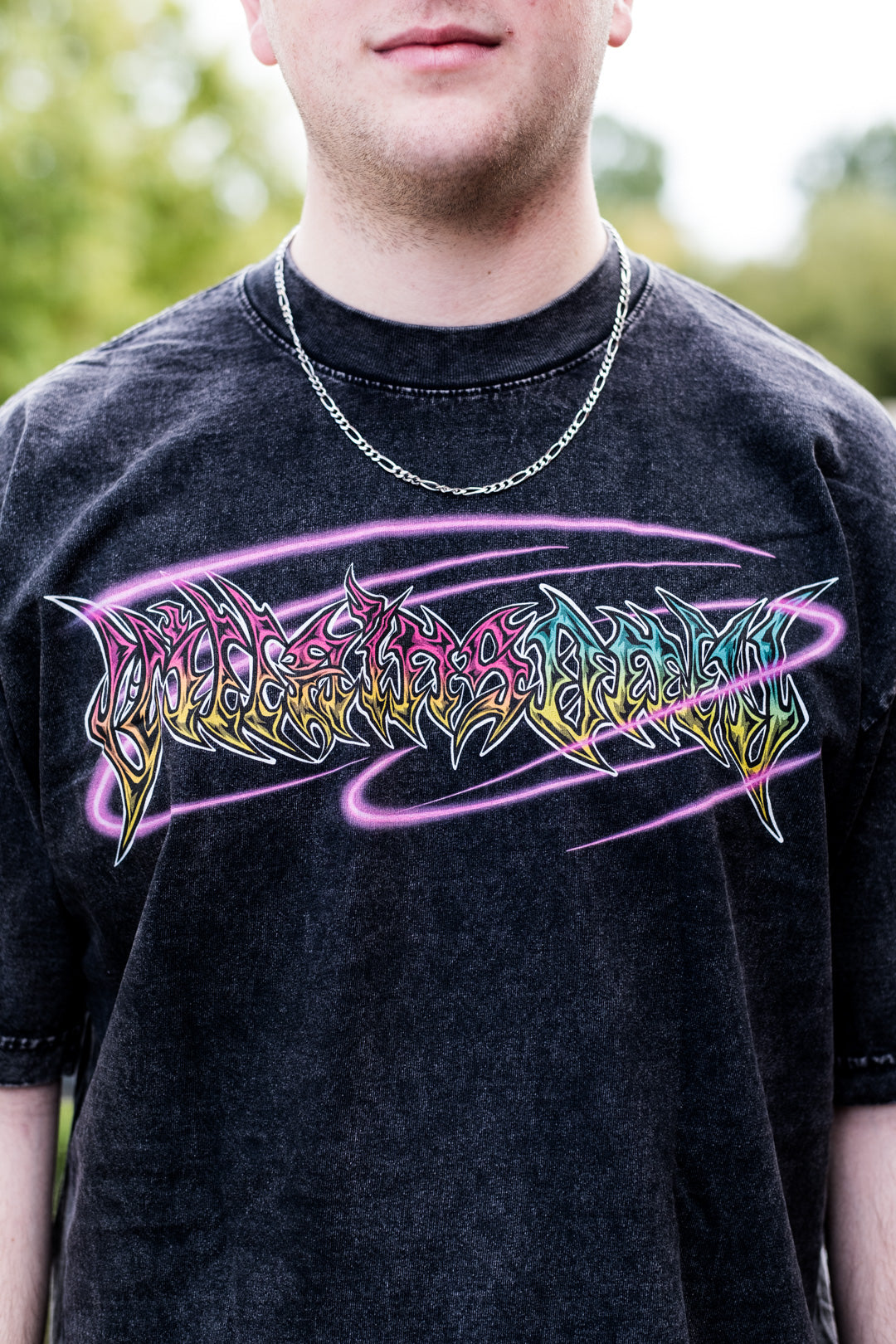 Thread Manipulator Mineral Wash Heavyweight Tee - Black