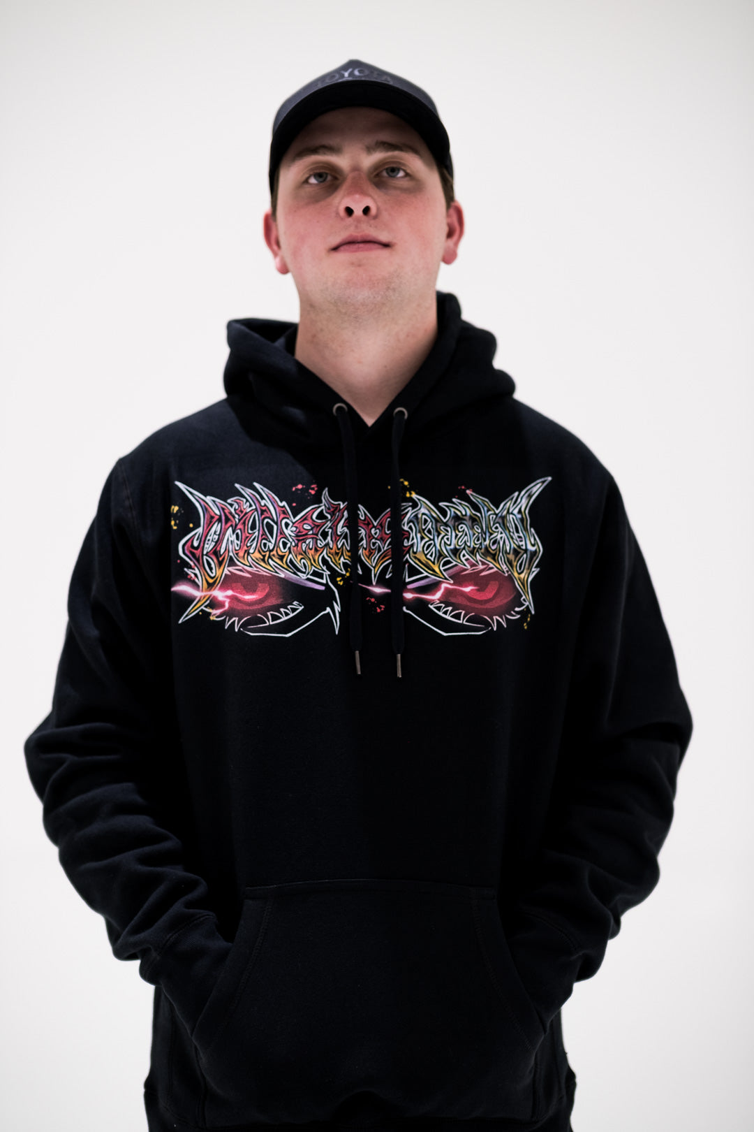 Metallic Mayhem Heavyweight Hoodie - Black