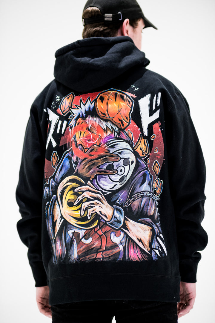 Masked Man Heavyweight Hoodie - Black
