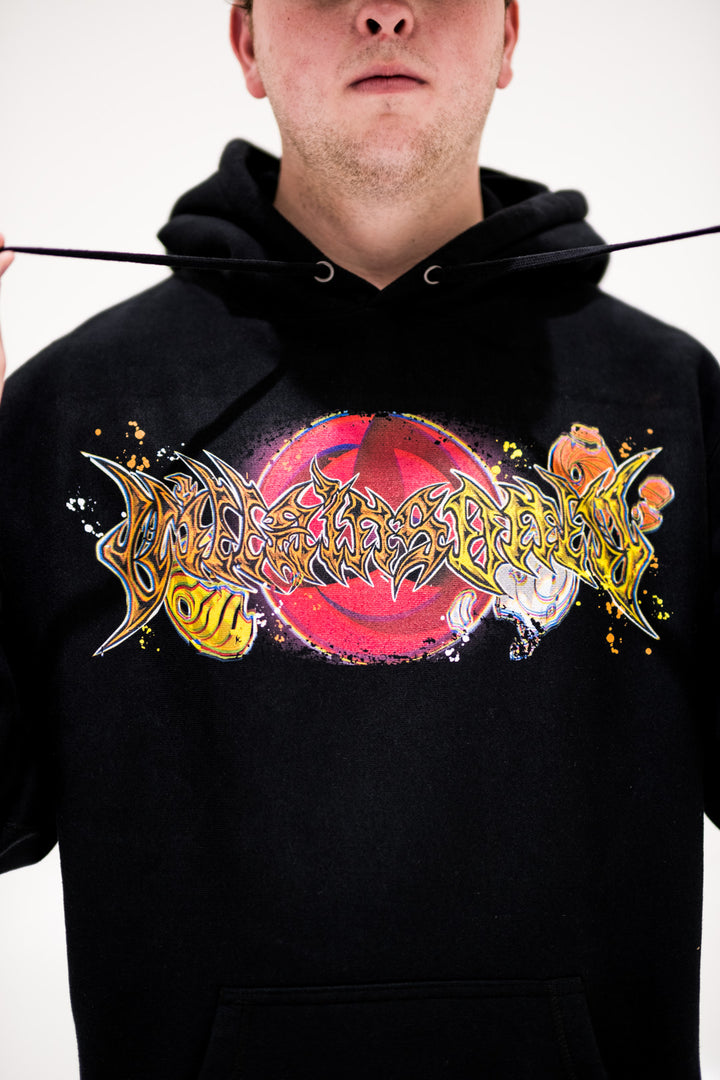 Masked Man Heavyweight Hoodie - Black