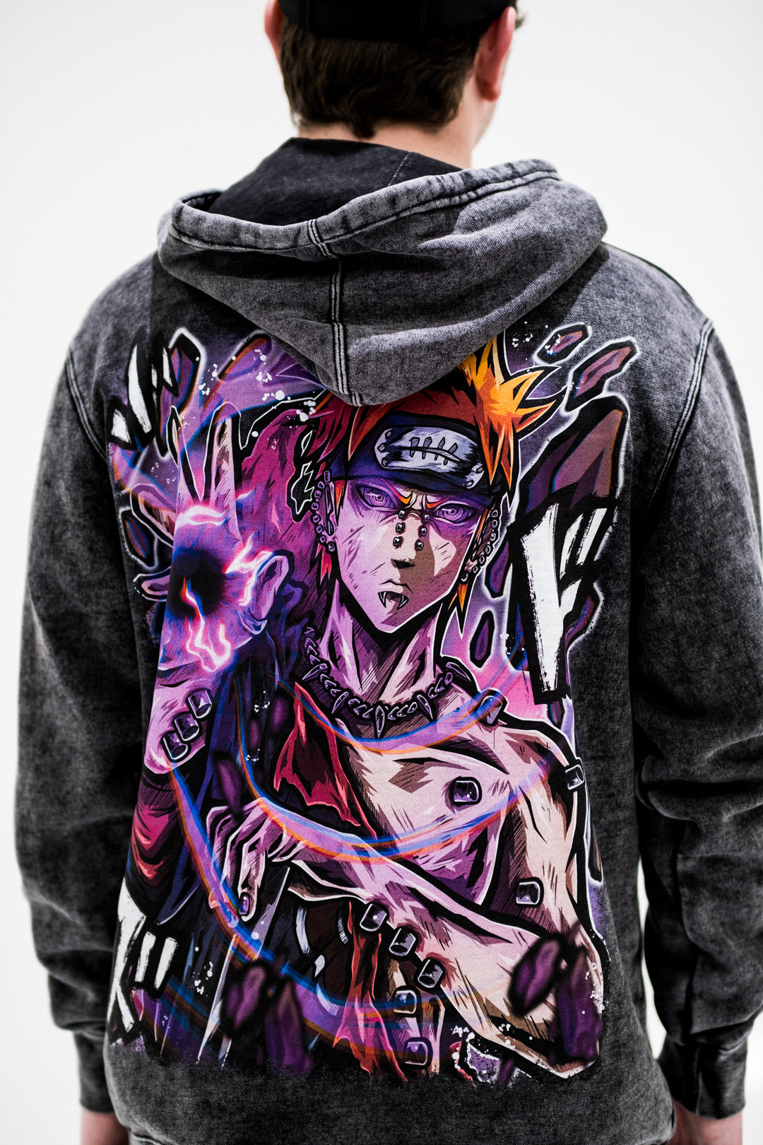 God Realm Vintage Wash Hoodie - Black