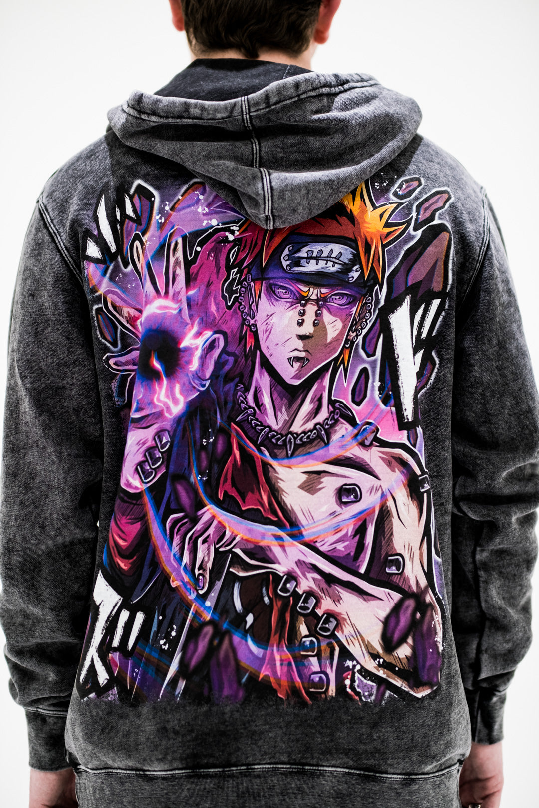 God Realm Vintage Wash Hoodie - Black