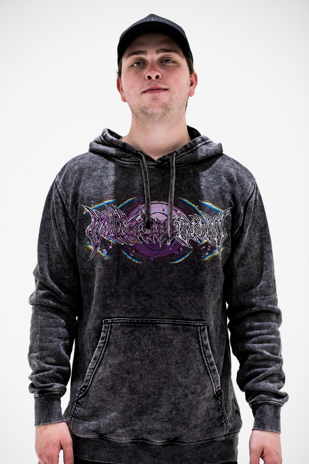 God Realm Vintage Wash Hoodie - Black