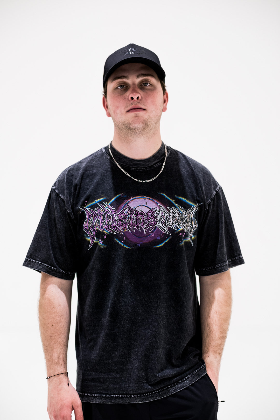 God Realm Mineral Wash Heavyweight Tee - Black
