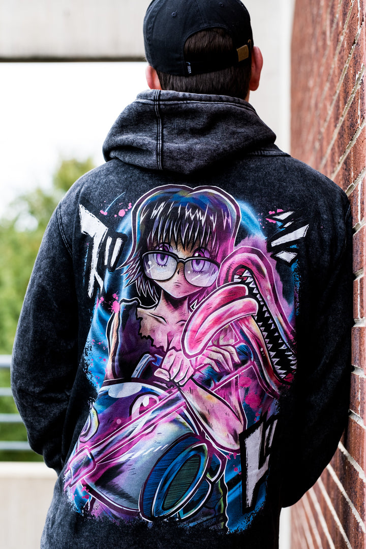Suck 'n Destroy Vintage Wash Hoodie - Black