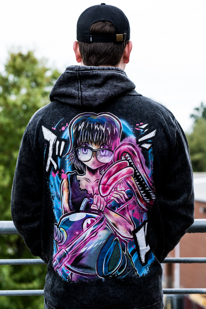 Suck 'n Destroy Vintage Wash Hoodie - Black