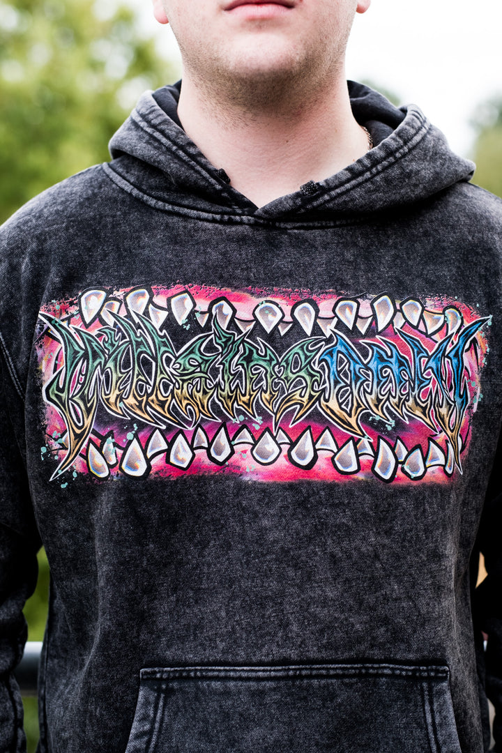 Suck 'n Destroy Vintage Wash Hoodie - Black