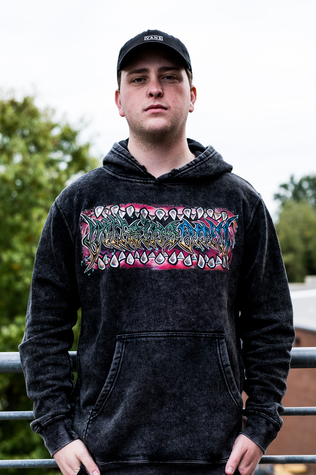Suck 'n Destroy Vintage Wash Hoodie - Black