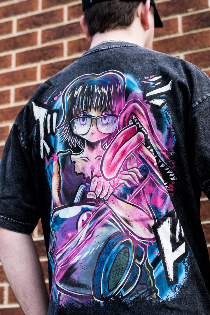 Suck 'n Destroy Mineral Wash Heavyweight Tee - Black