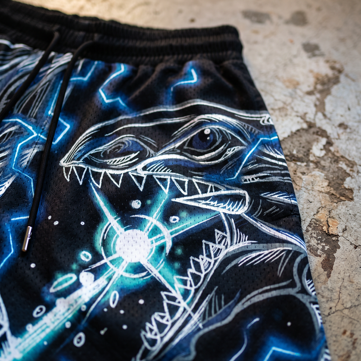 White Lightning Mesh Shorts