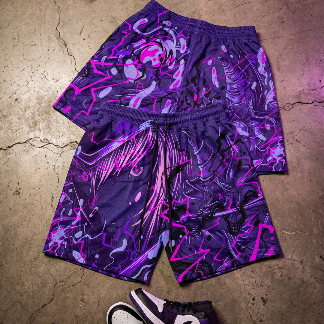 Darkcaster Mesh Shorts - Purple