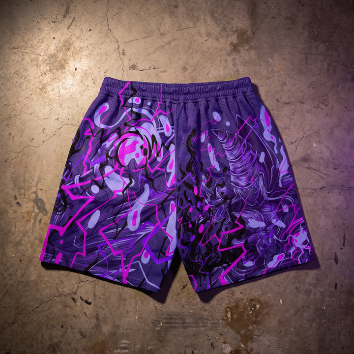 Darkcaster Mesh Shorts - Purple