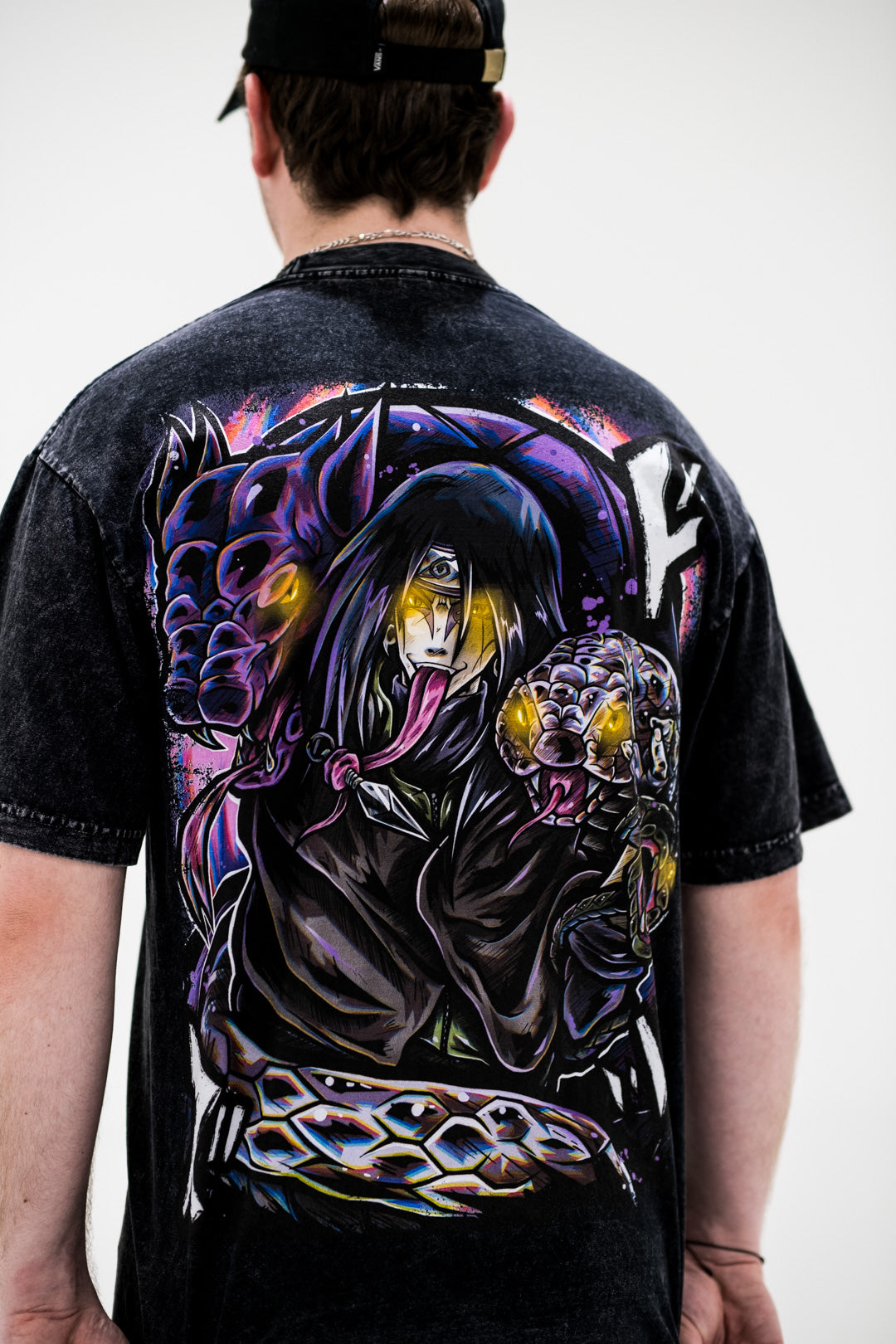 Snake Lord Mineral Wash Heavyweight Tee - Black