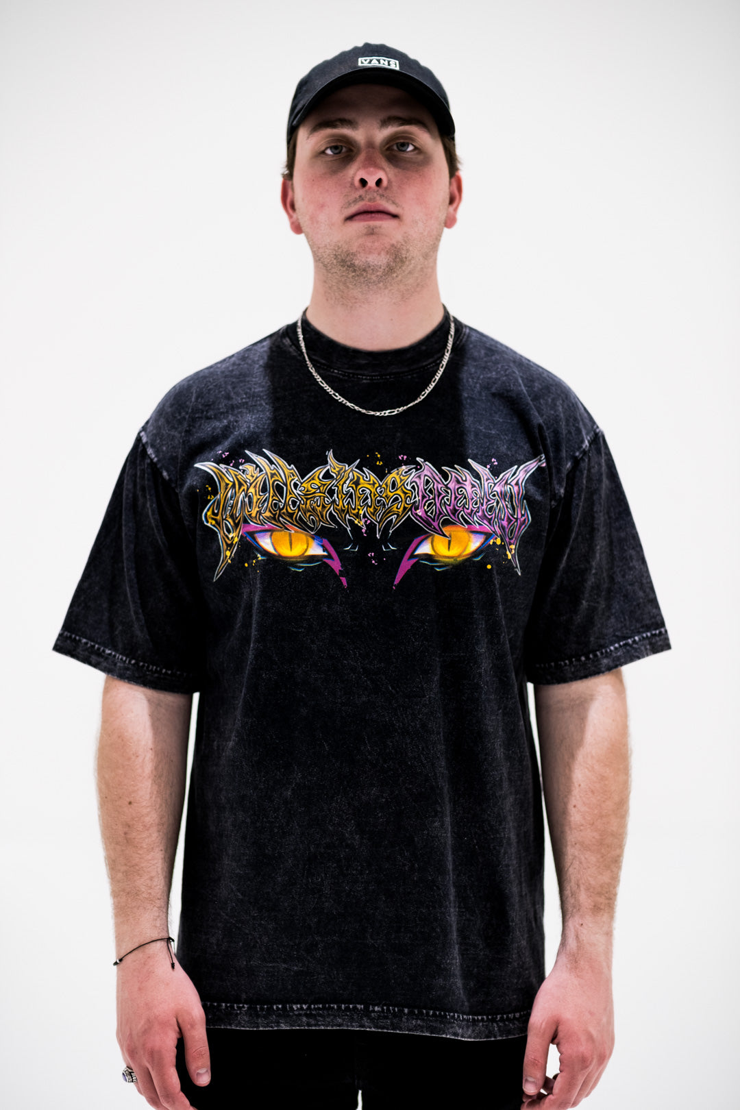 Snake Lord Mineral Wash Heavyweight Tee - Black