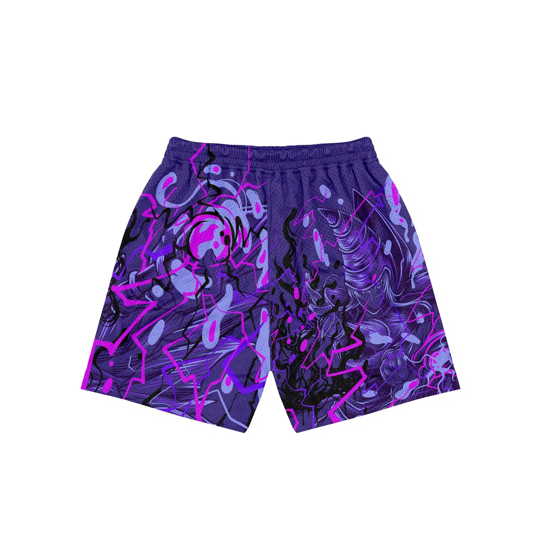 Darkcaster Mesh Shorts - Purple
