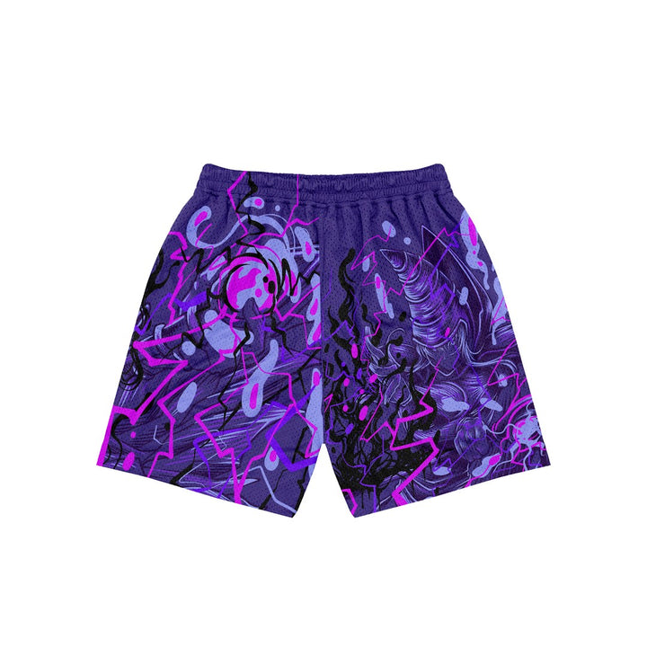 Darkcaster Mesh Shorts - Purple