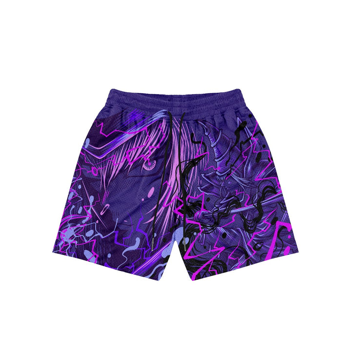 Darkcaster Mesh Shorts - Purple