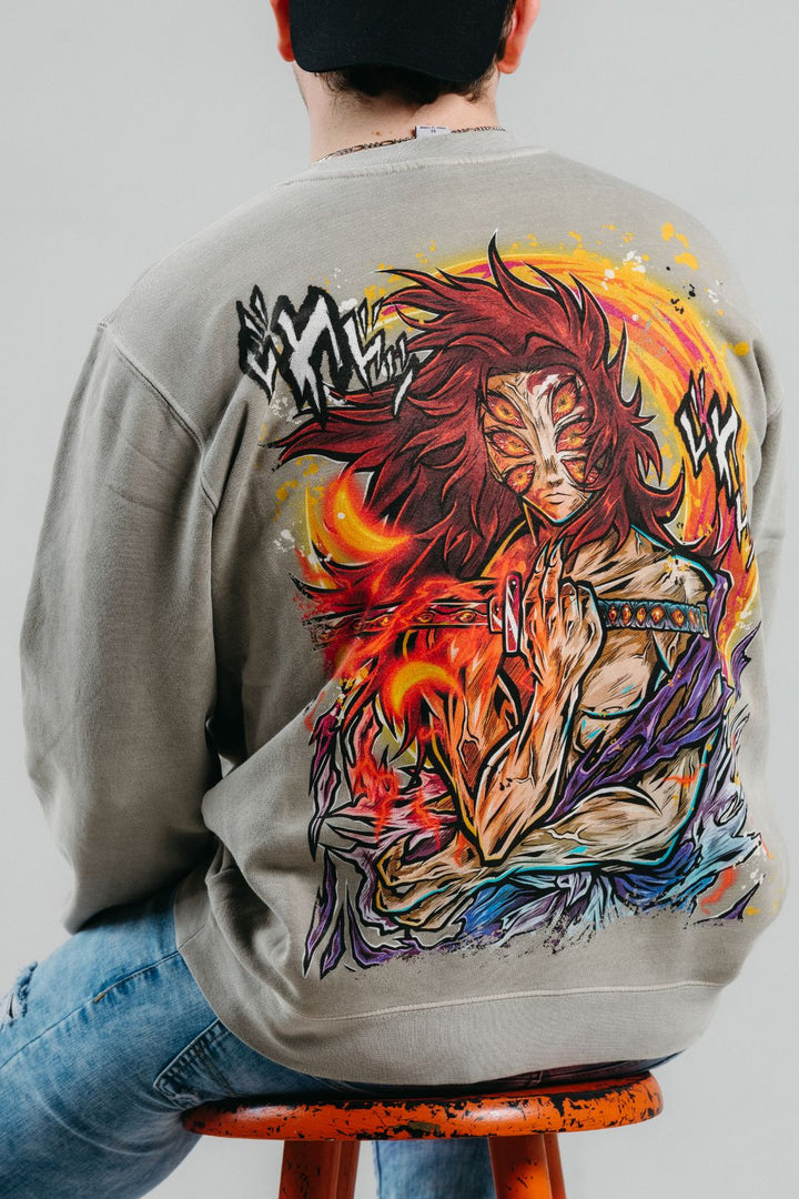Upper Moon 1 Crewneck - Pigment Cement