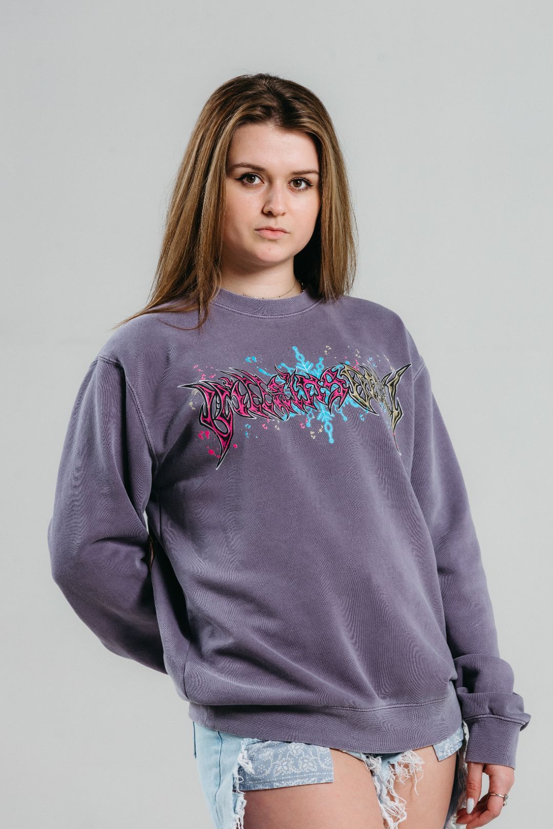 Upper Moon 3 Crewneck - Pigment Plum