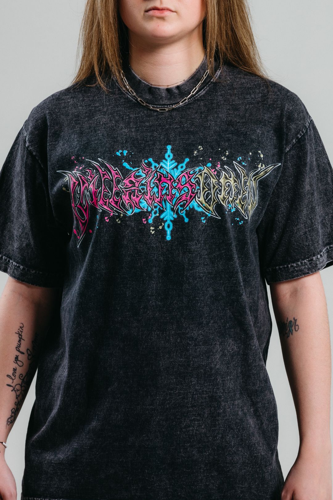 Upper Moon 3 Mineral Wash Heavyweight Tee - Black