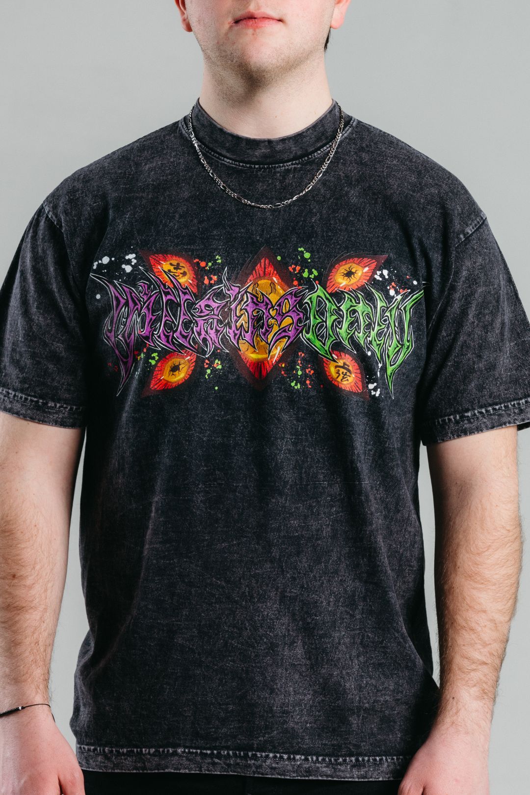 Upper Moon 1 Mineral Wash Heavyweight Tee - Black