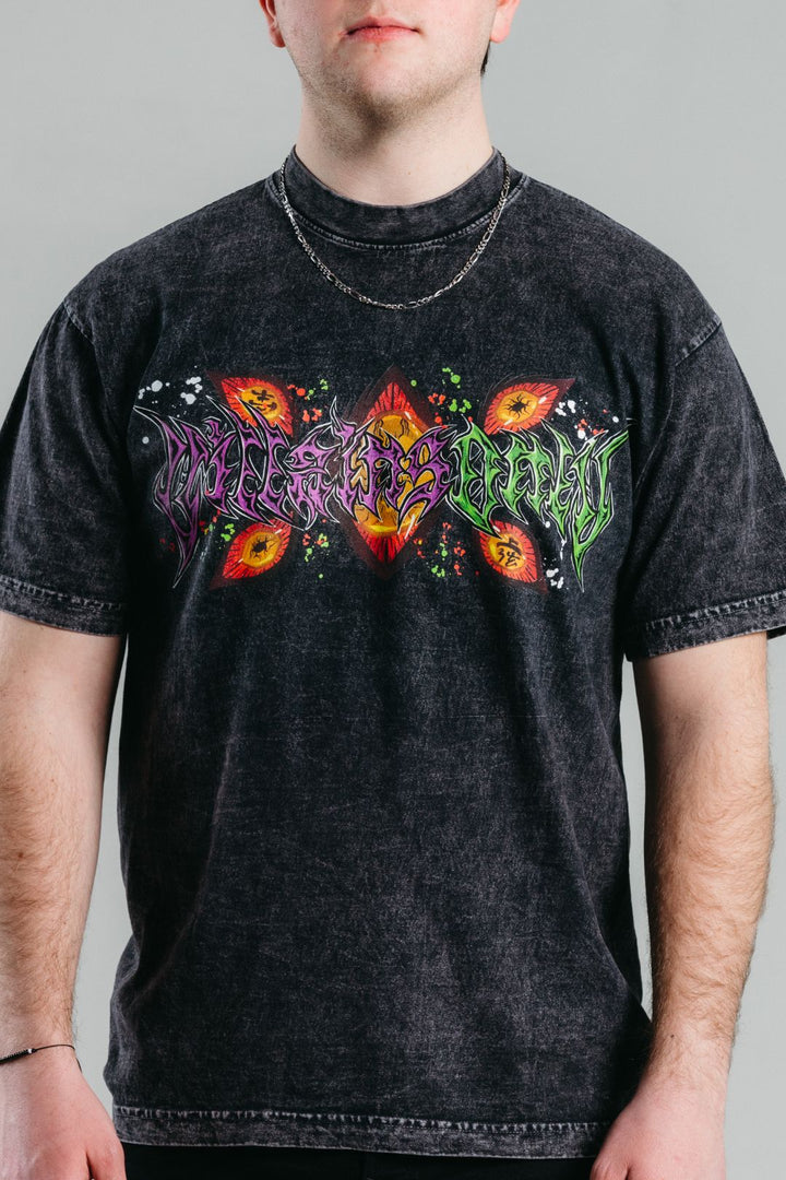 Upper Moon 1 Mineral Wash Heavyweight Tee - Black