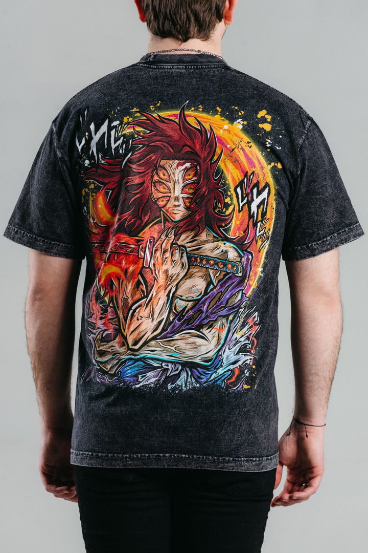 Upper Moon 1 Mineral Wash Heavyweight Tee - Black